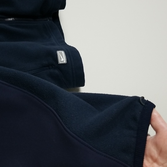 Nike Performance Fleece Full Zip Tech Jacket Navy Size LG - Picture 9 of 12